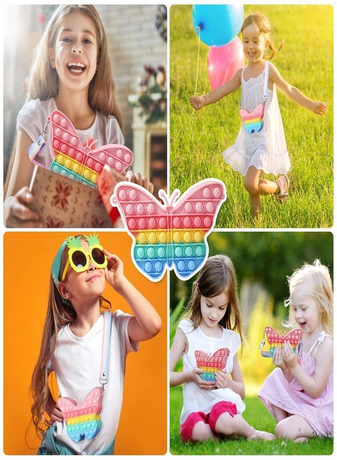 Napp Mall حقائب ناب مول كروسبودي بوبيت للأطفال، حقائب بوبيت للبنات، حقائب بوبيت لألعاب التململ، حقائب بوبيت لألعاب تخفيف التوتر للأطفال، حقائب بوبيت للأطفال، حقائب بوبيت للأطفال (فراشة) - Image 5